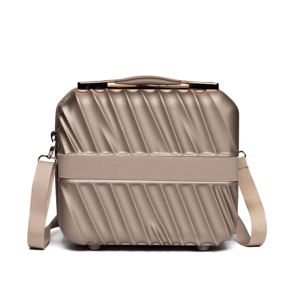 Frasqueira Viagem Yins Rígida ABS Pequena Dourado