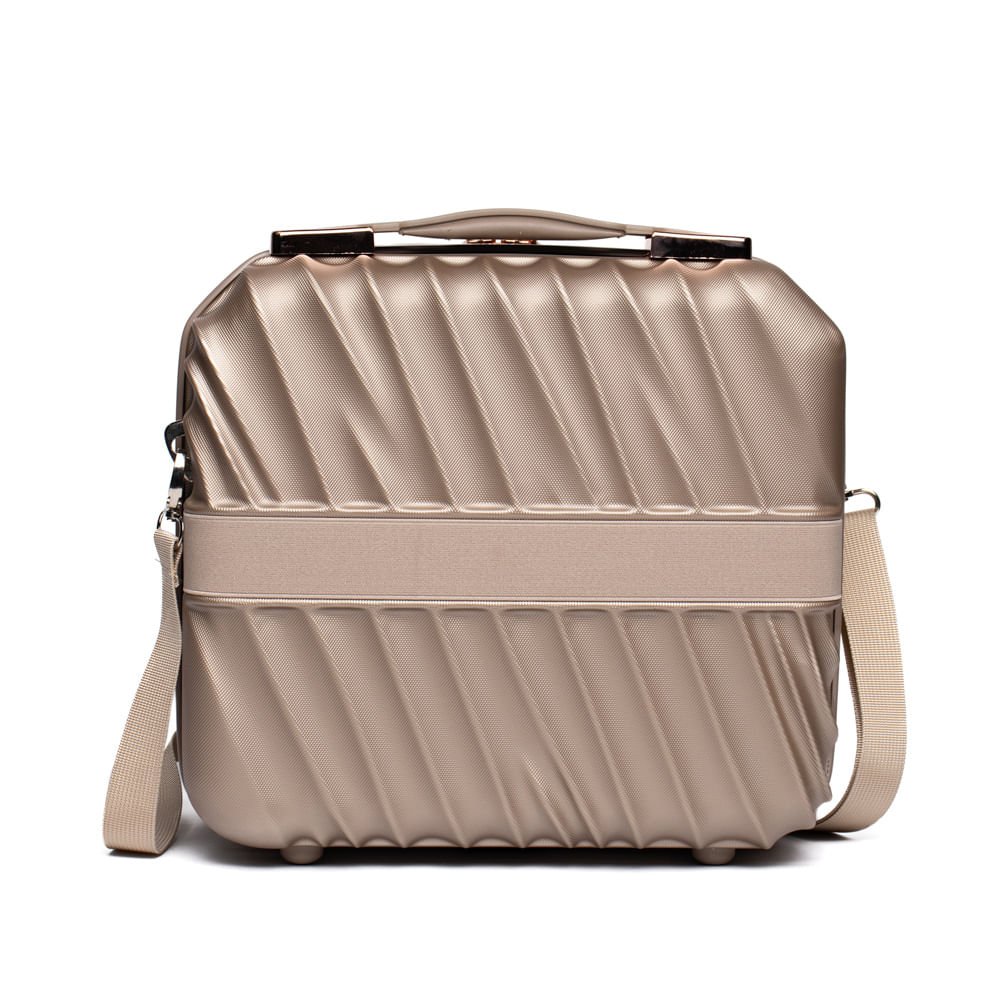 Frasqueira Viagem Yins Rígida ABS Média Dourado