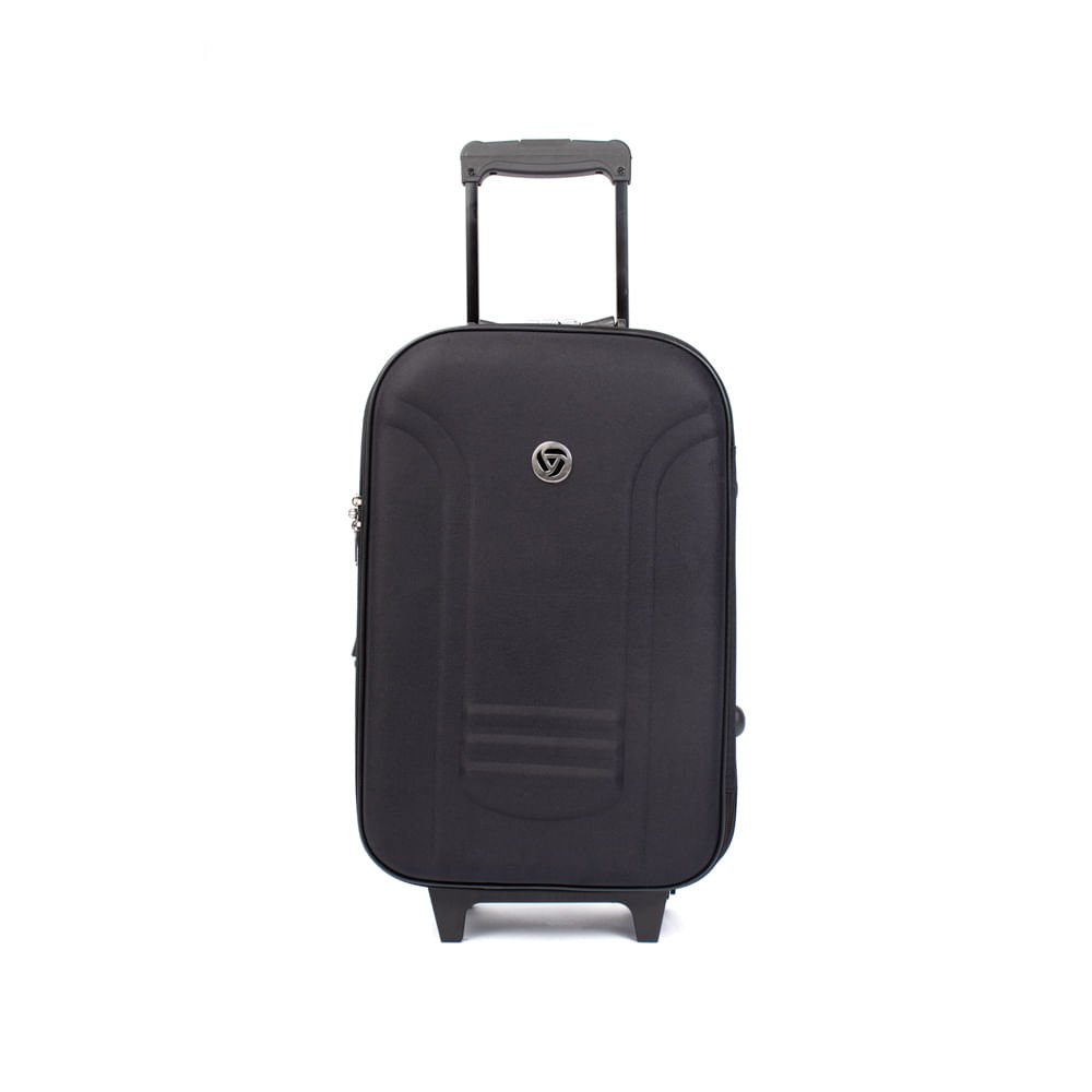 Mala Viagem Yins Pequena Expansível Cadeado Preto