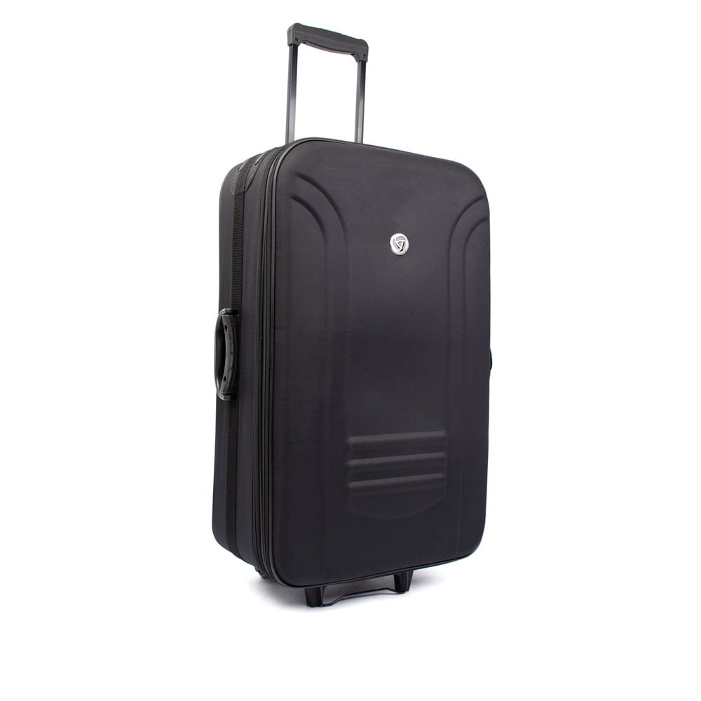 Mala Viagem Yins Grande Expansível Cadeado Preto Preto 3