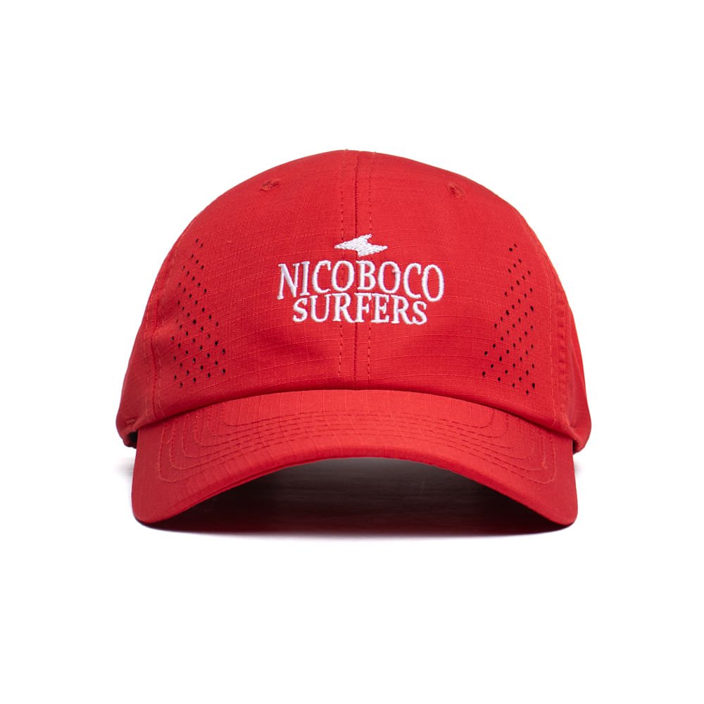 Boné Masculino Nicoboco Surfers Aba Curva Vermelho Vermelho 2
