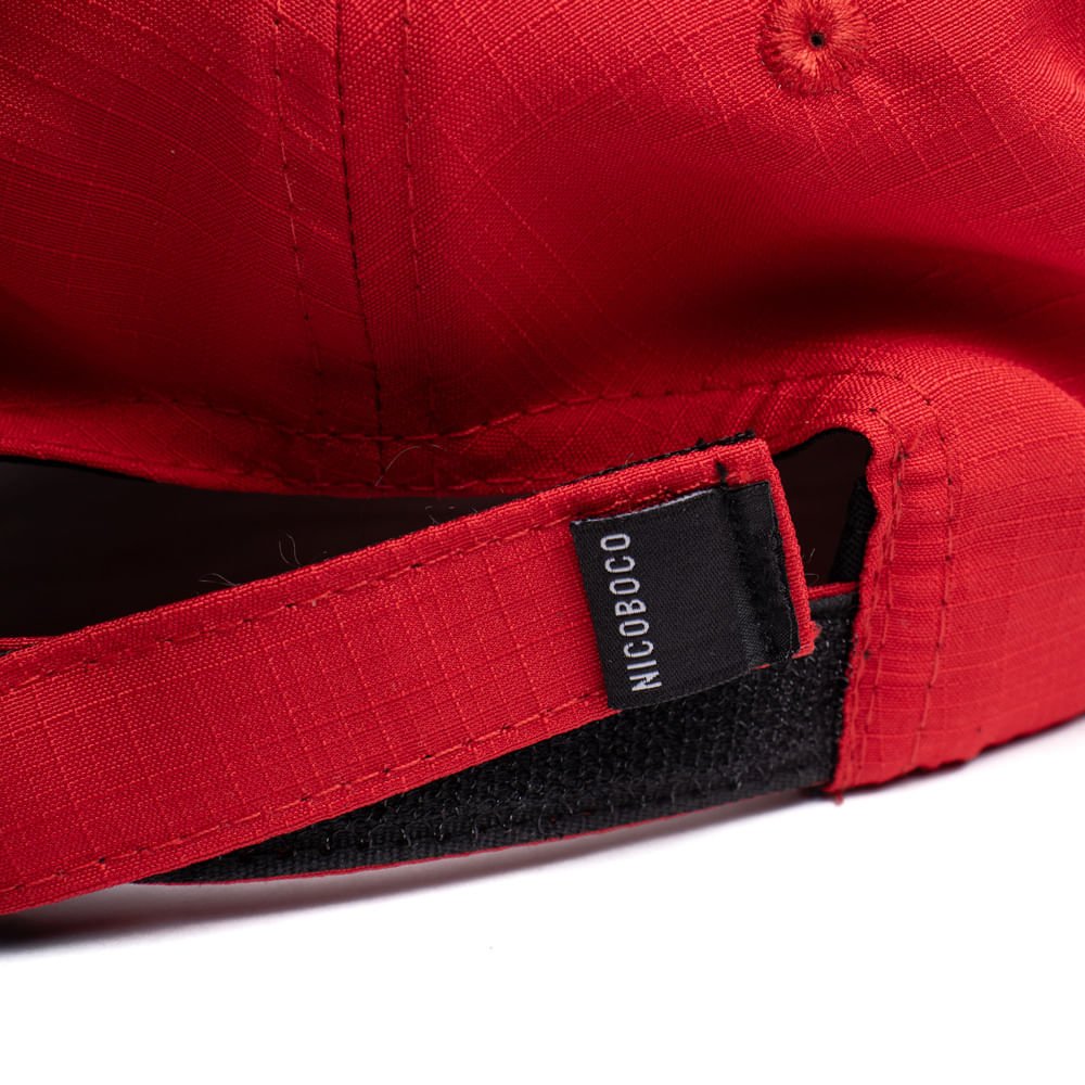 Boné Masculino Nicoboco Surfers Aba Curva Vermelho Vermelho 5