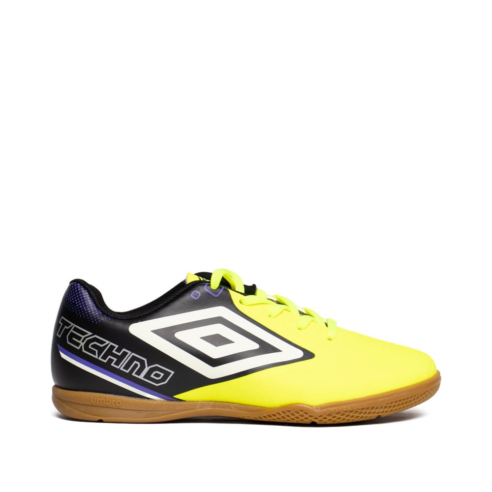 Chuteira Infantil Umbro Futsal Techno II Jr Verde Neon/Preto
