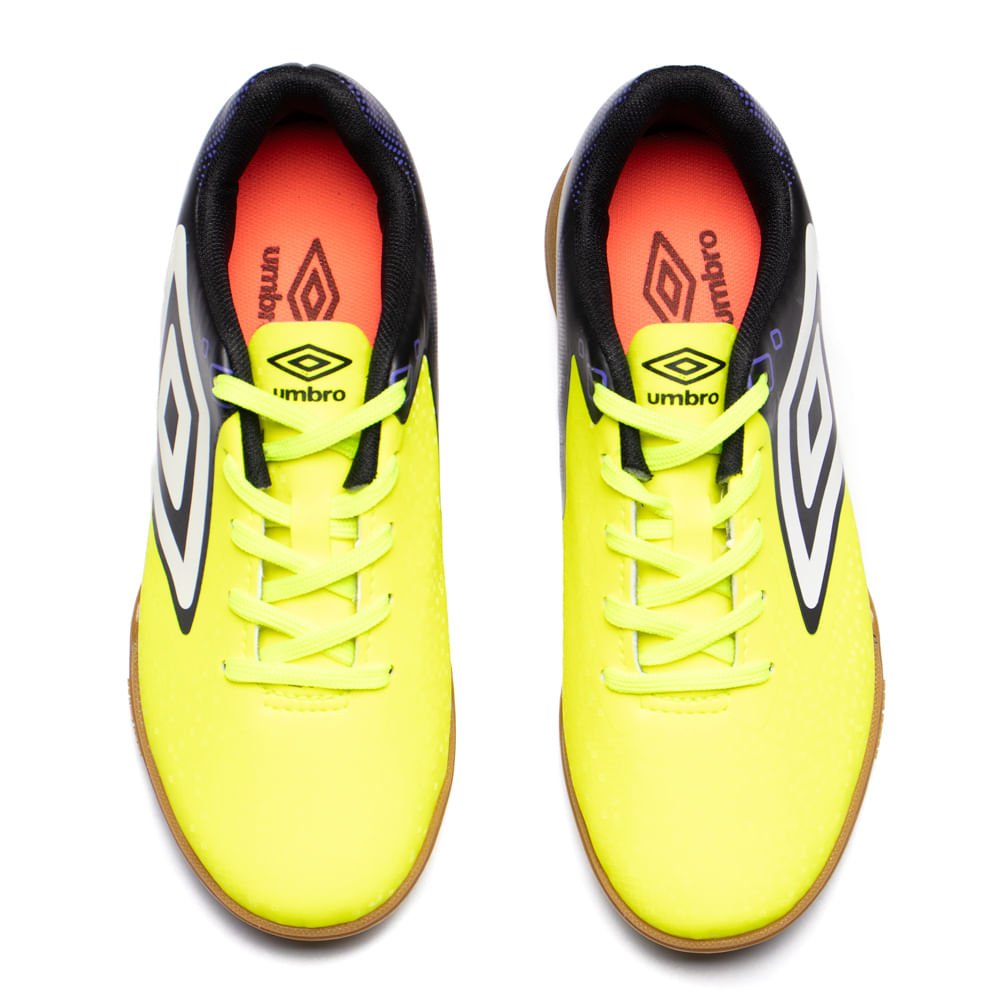 Chuteira Infantil Umbro Futsal Techno II Jr Verde Neon/Preto Verde 4