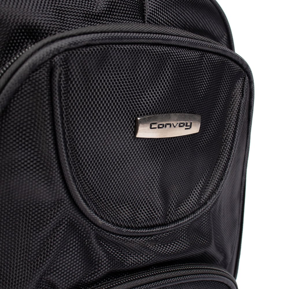 Mochila Unissex Convoy Executiva Notebook Reforçada Preto Preto 4