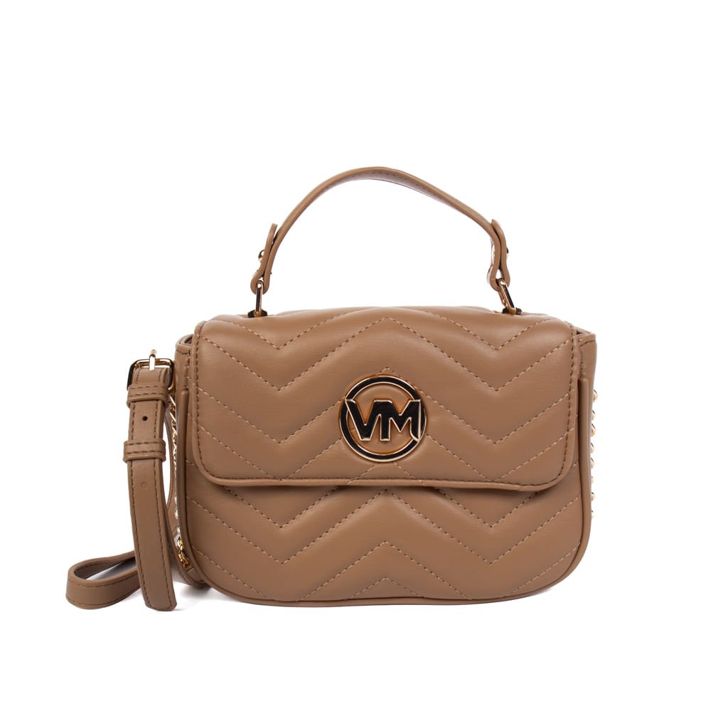 Bolsa Feminina Via Marte Tiracolo Pequena Bege