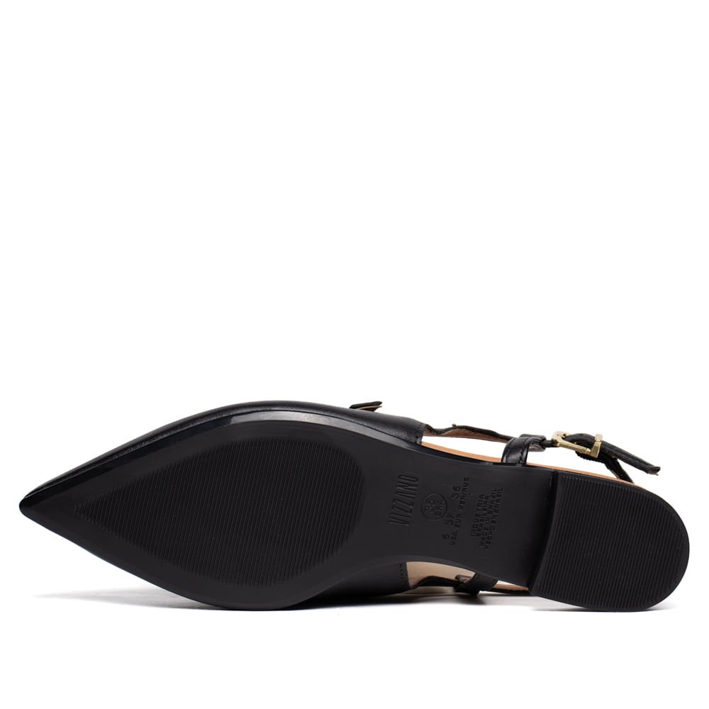 Sapatilha Feminina Vizzano Slingback Pelica Preto Preto 2