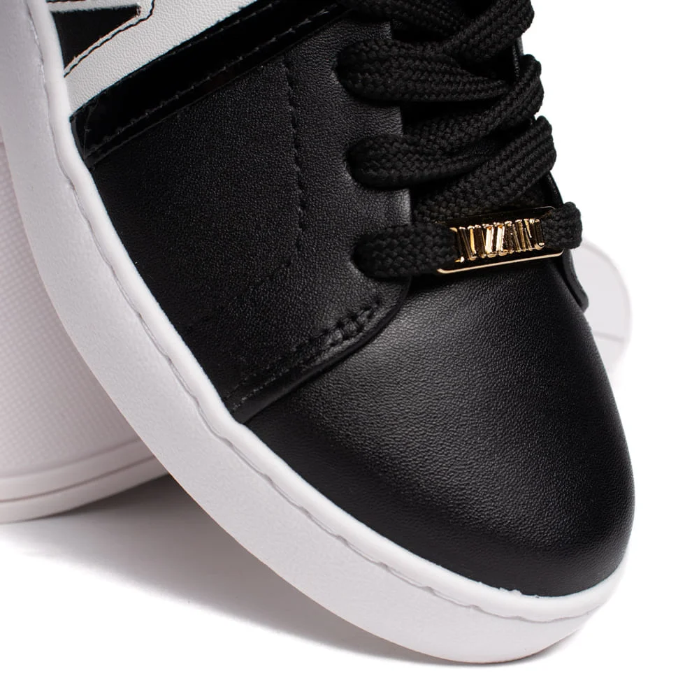 Tênis Feminino Vizzano Recortes Laterais Preto/Branco Preto 5