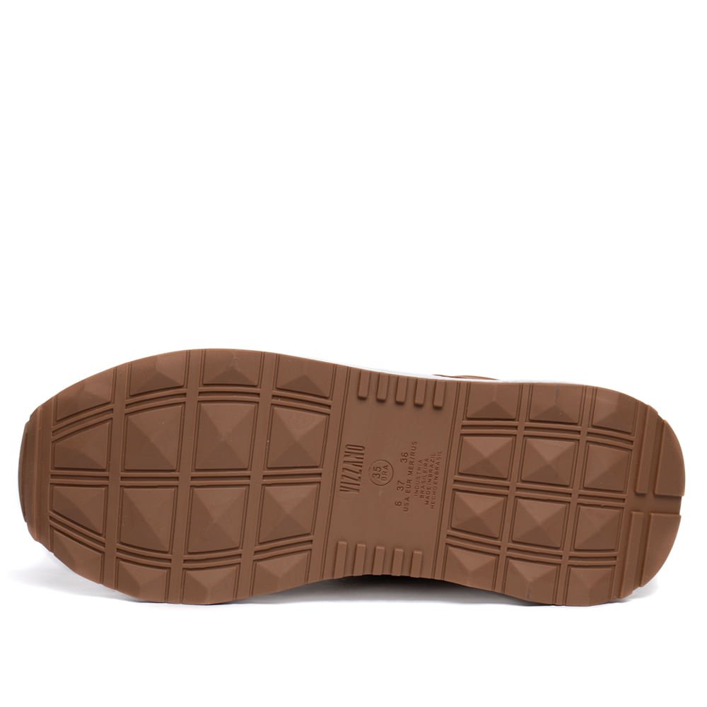 Tênis Feminino Vizzano Sport Flatform Marrom/Off White Marrom 2