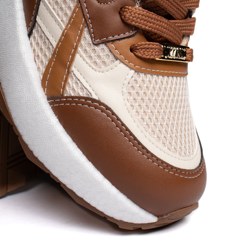 Tênis Feminino Vizzano Sport Flatform Marrom/Off White Marrom 6