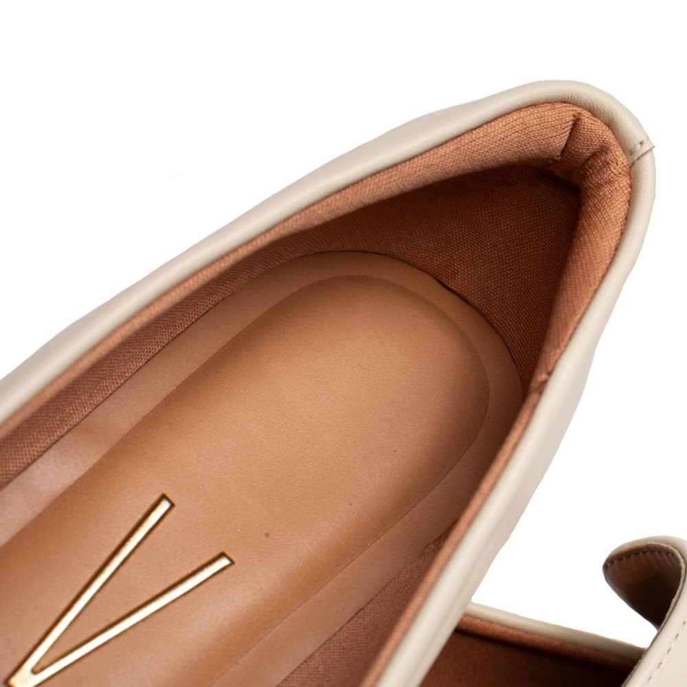 Sapato Feminino Vizzano Pelica Fivela Creme Bege 6