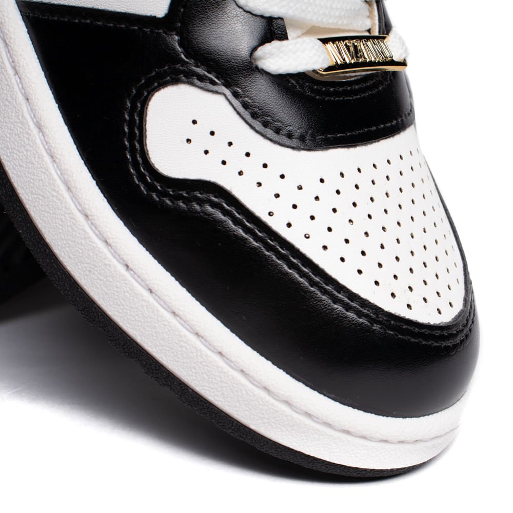Tênis Feminino Vizzano Pelica Recortes Branco/Preto Branco 5