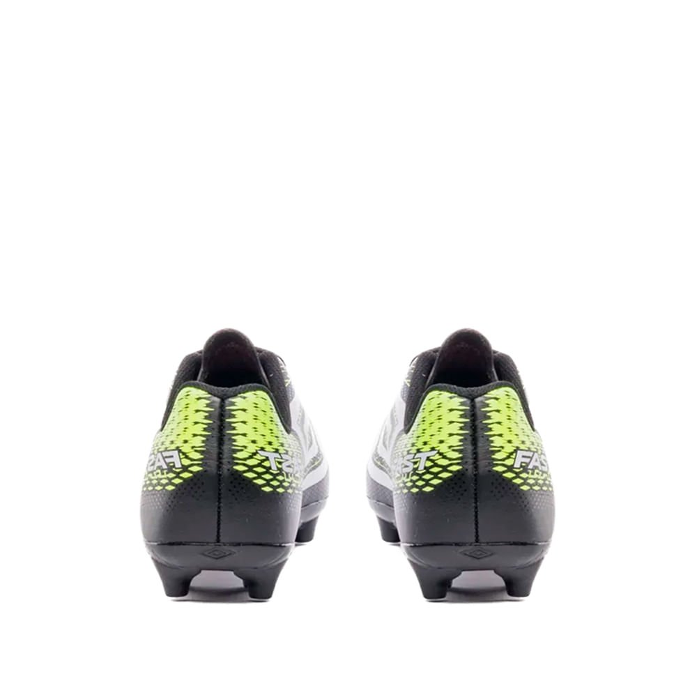 Chuteira Campo Infantil Umbro Fast II Preto/Verde Preto 3