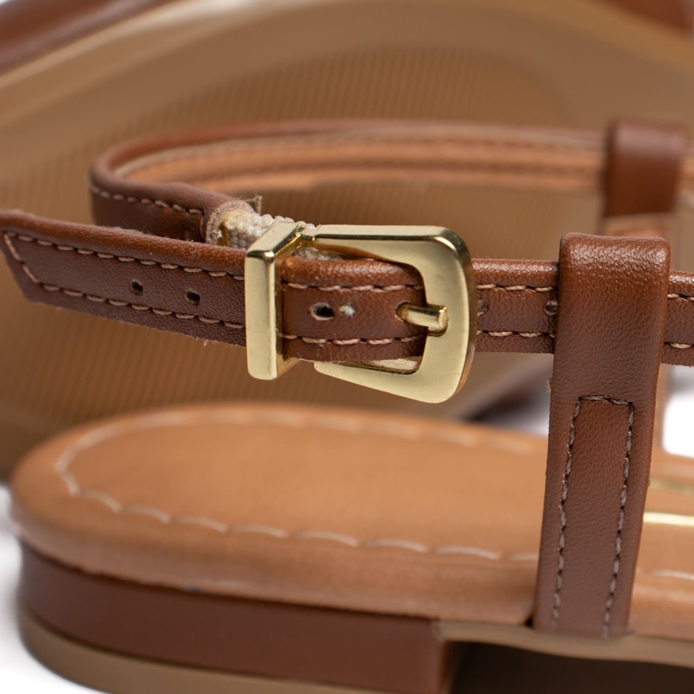 Sapatilha Feminina Vizzano Slingback Pelica Marrom Marrom 5