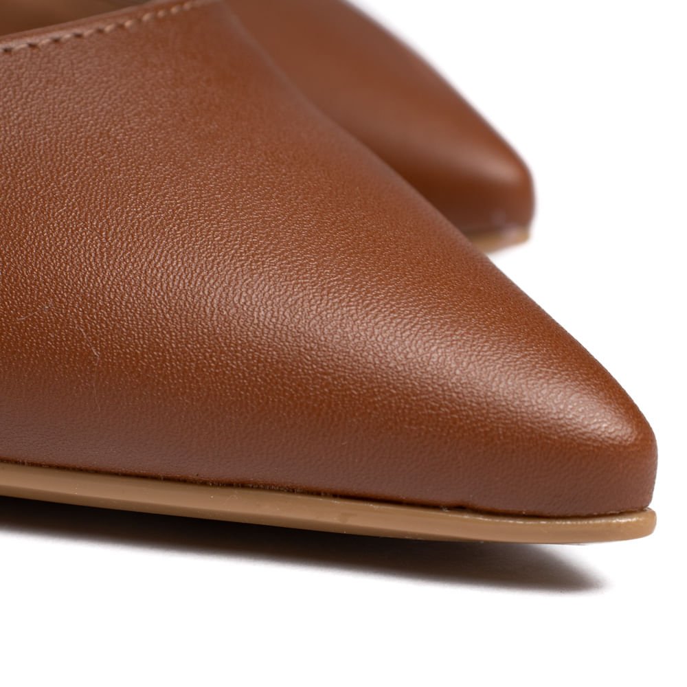 Sapatilha Feminina Vizzano Slingback Pelica Marrom Marrom 6