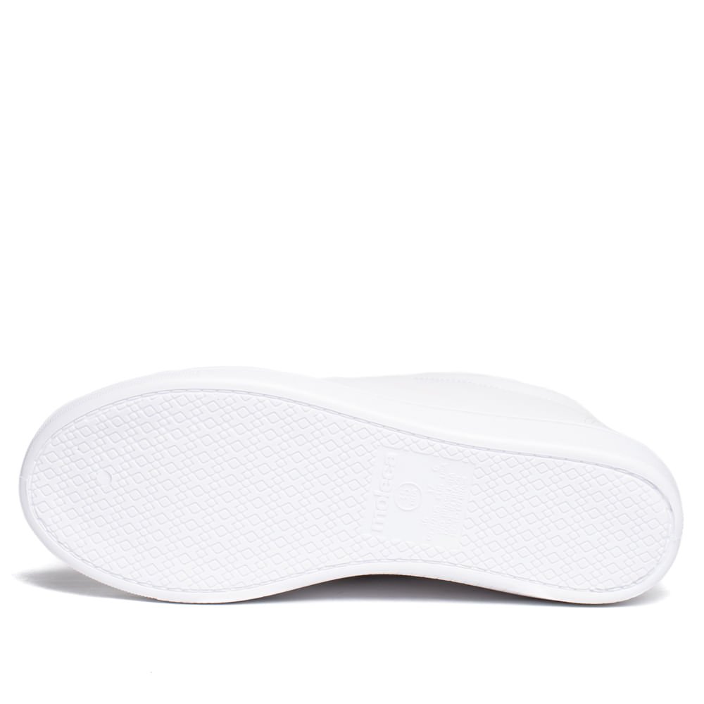 Tênis Feminino Moleca Napa Sardenha Casual Branco Branco 2