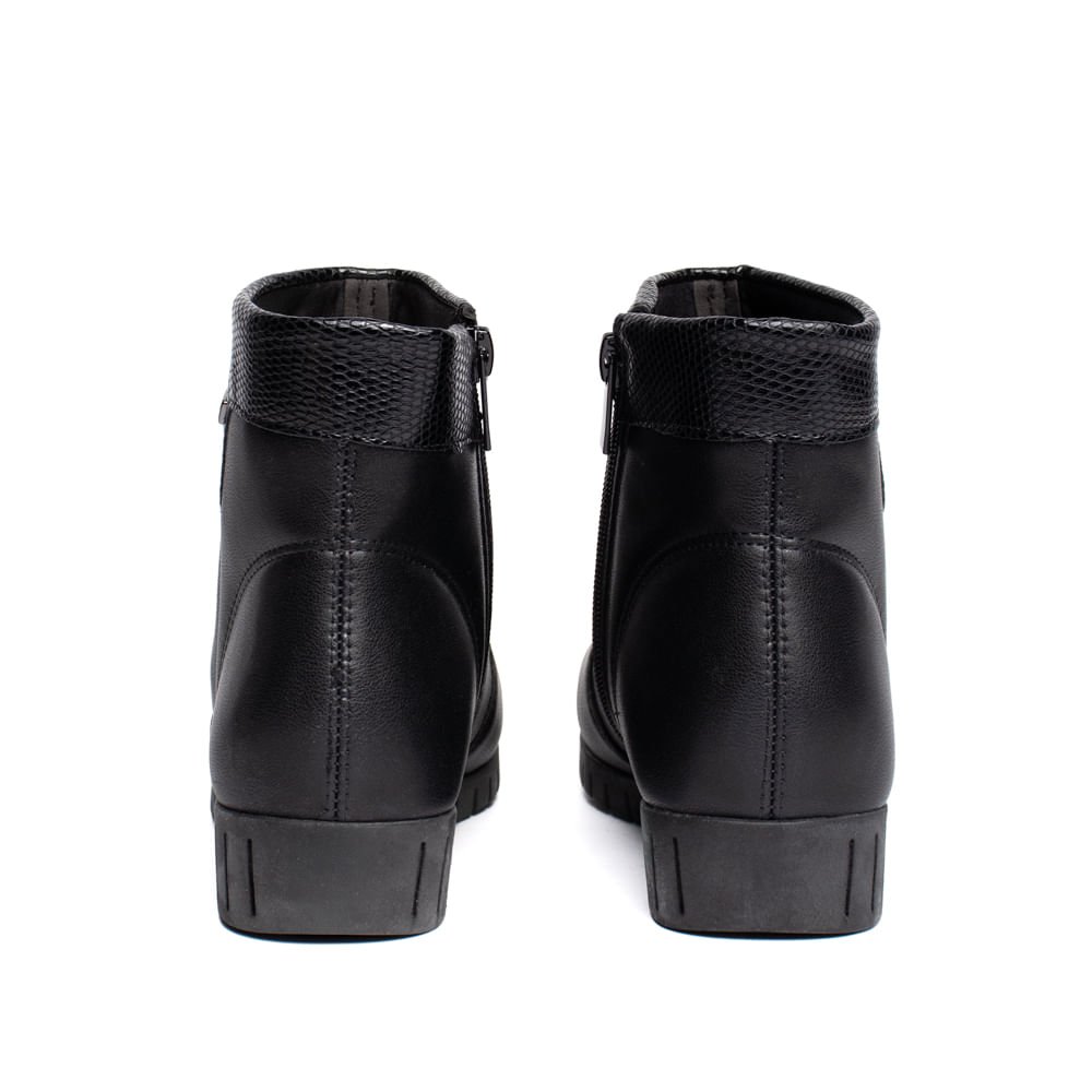 Bota Feminina Campesí Cano Curto Napa Preto Preto 3