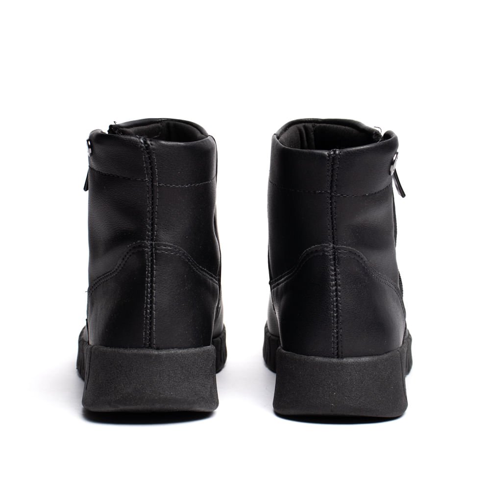 Bota Feminina Campesí Cano Curto Napa Preto Preto 3