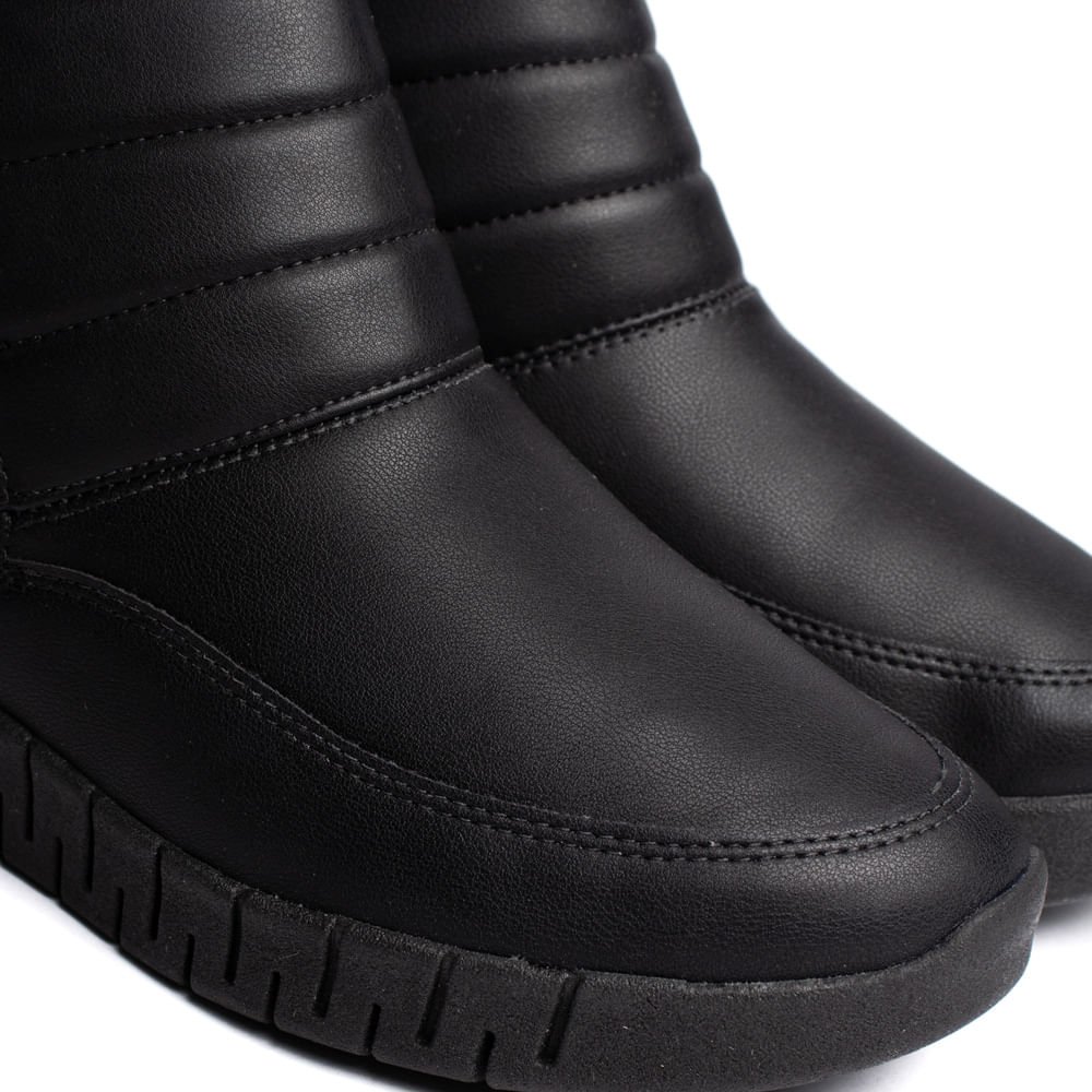 Bota Feminina Campesí Cano Curto Napa Preto Preto 5