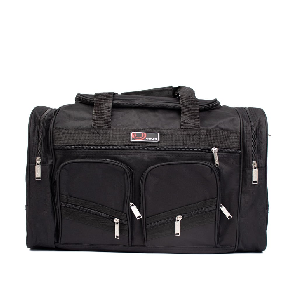Sacola de Viagem Yins Média Poliéster Preto
