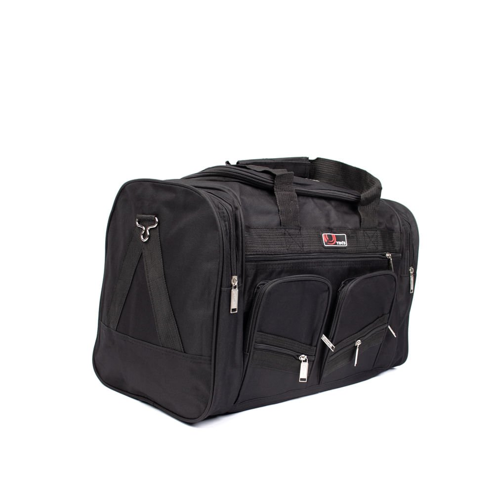 Sacola de Viagem Yins Média Poliéster Preto Preto 3