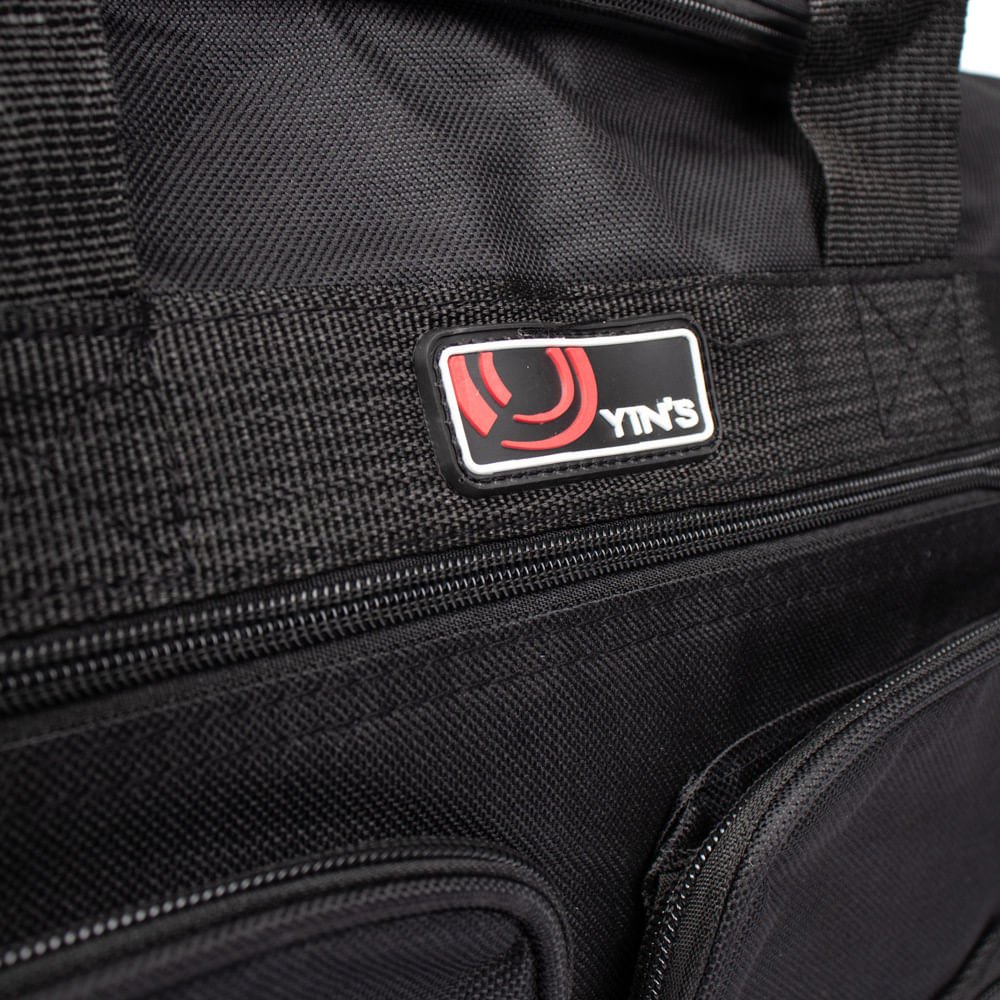 Sacola de Viagem Yins Média Poliéster Preto Preto 4