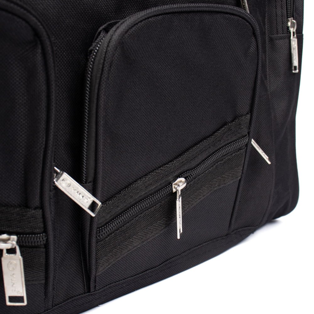 Sacola de Viagem Yins Média Poliéster Preto Preto 5