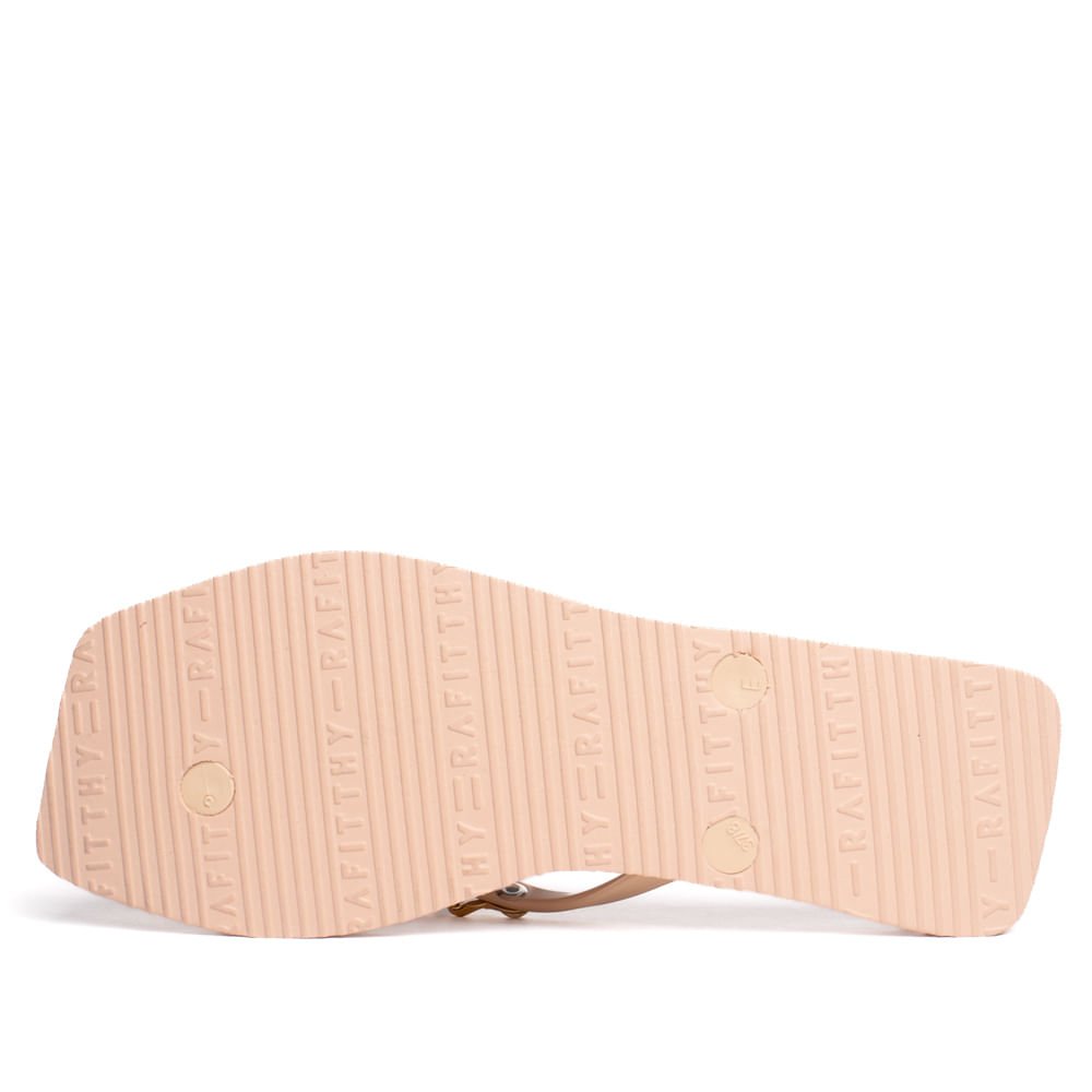 Chinelo Feminino Rafitthy Charm Rosa Claro/Dourado Dourado 3