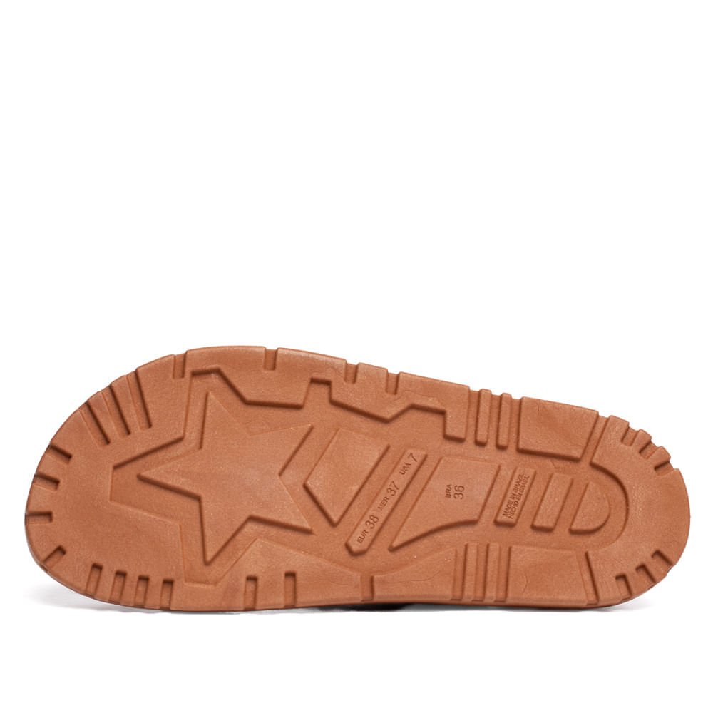 Chinelo Feminino Rafitthy Flatform Napa Burnished Marrom Marrom 3