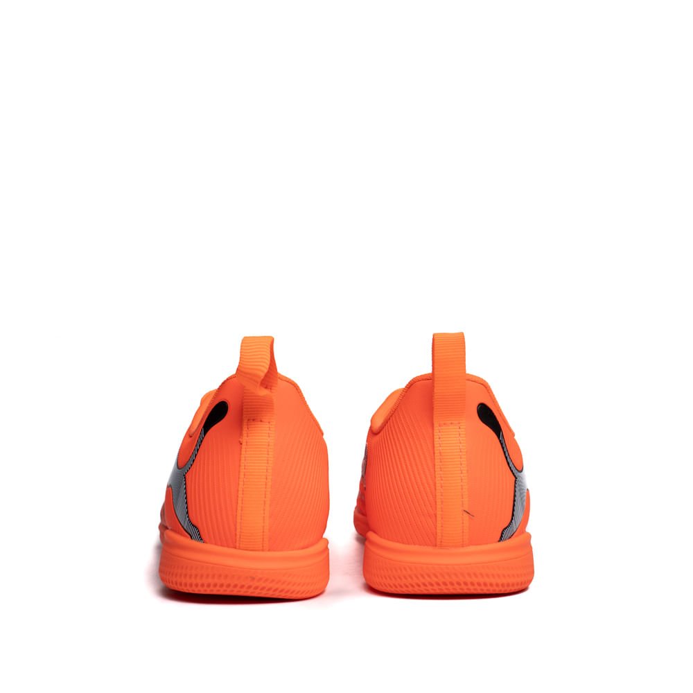 Chuteira Infantil Puma Futsal Future 9 Laranja Neon/Branco Laranja 3