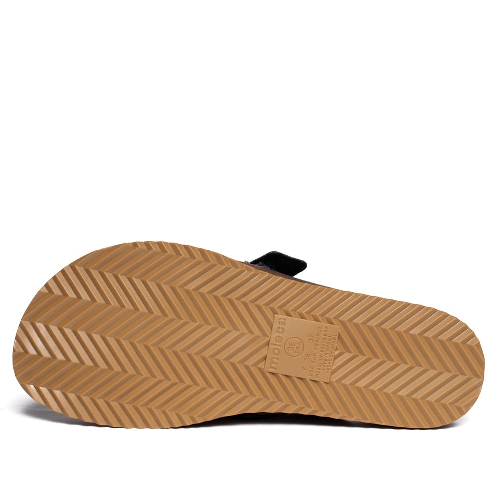 Mule Feminino Moleca Nobuck Fivela Casual Marrom Marrom 2