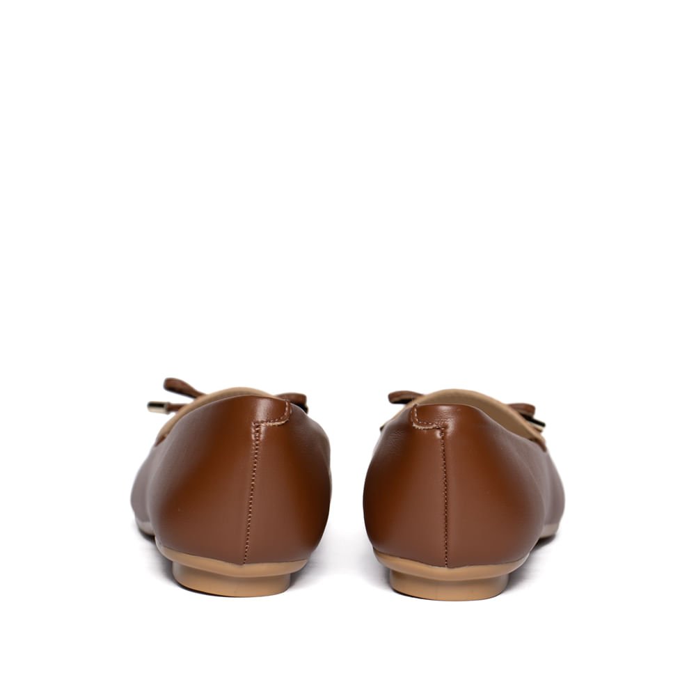 Sapatilha Feminina Moleca Napa Suprema Avela Marrom 2