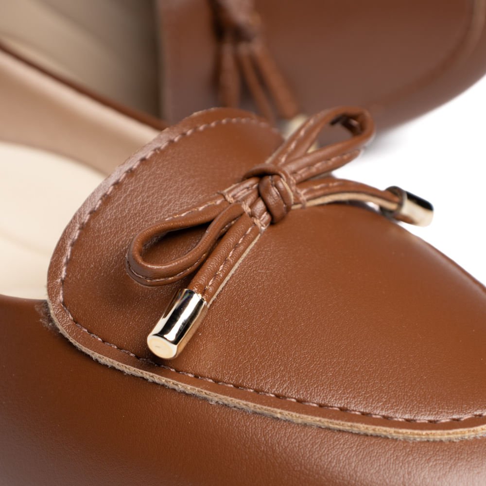 Sapatilha Feminina Moleca Napa Suprema Avela Marrom 5