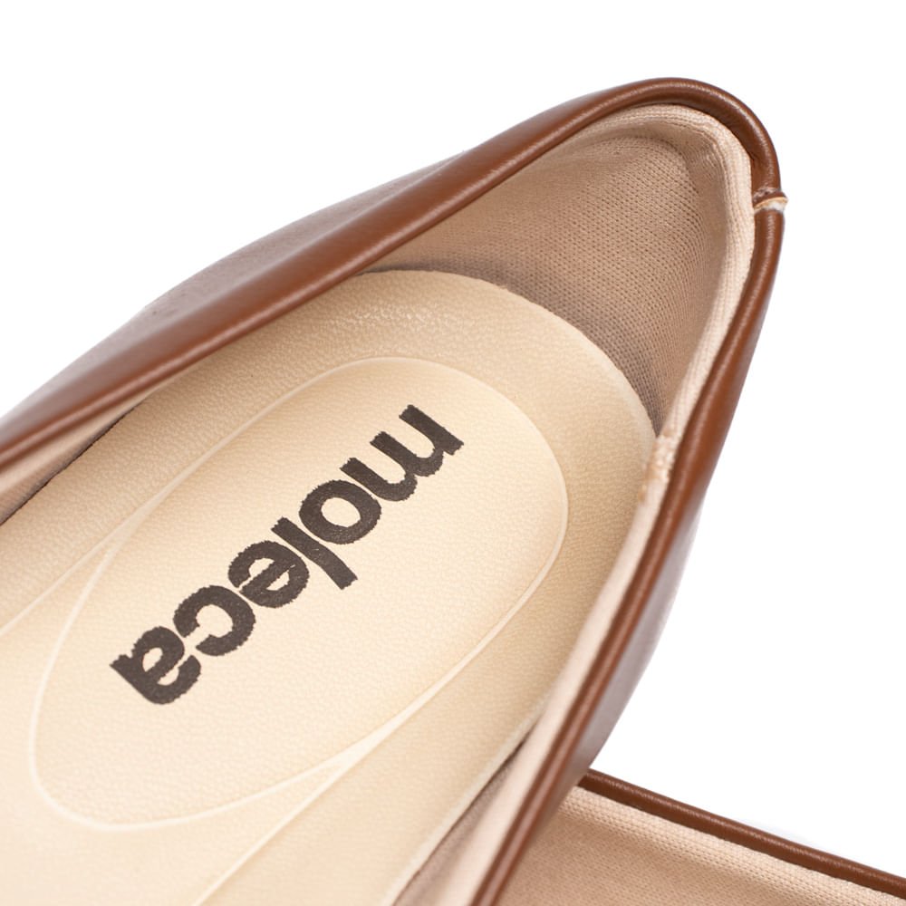 Sapatilha Feminina Moleca Napa Suprema Avela Marrom 6