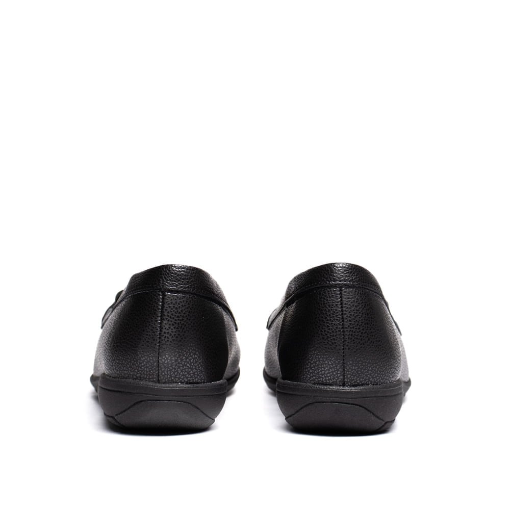 Sapato Feminino Modare Mocassim Napa Craquelê Preto Preto 3