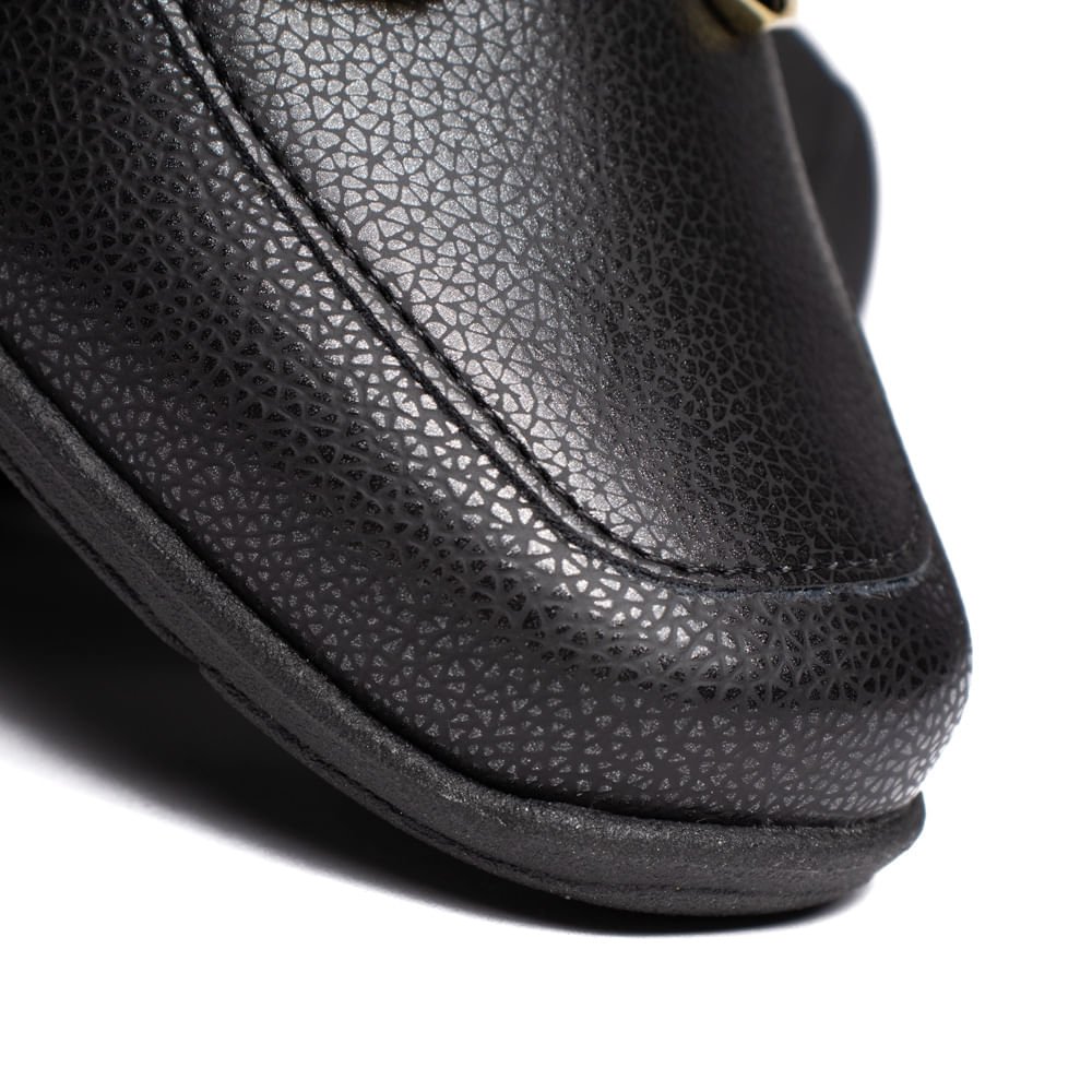 Sapato Feminino Modare Mocassim Napa Craquelê Preto Preto 6