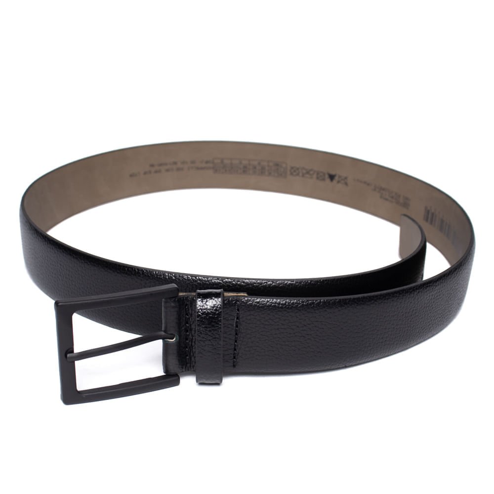 Cinto Masculino Fasolo G223143751 Couro Social Preto Preto 3