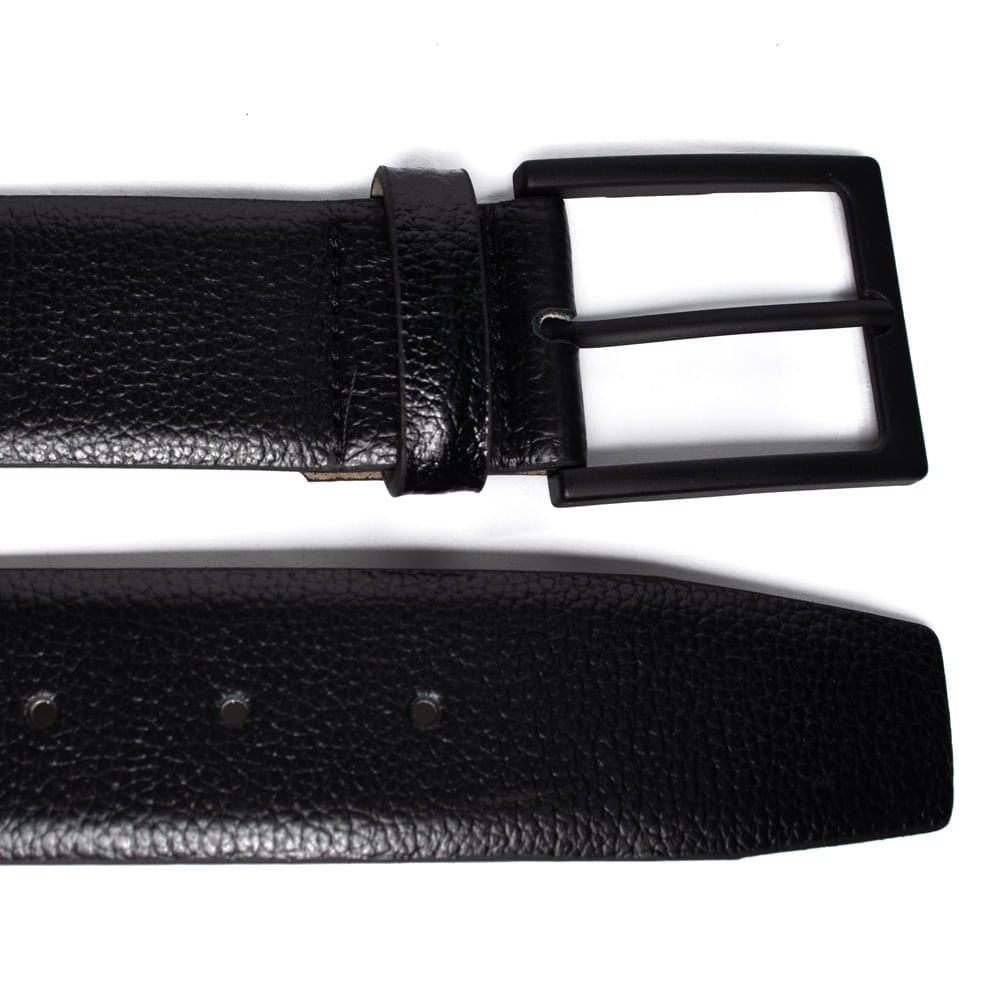 Cinto Masculino Fasolo G223143751 Couro Social Preto Preto 4