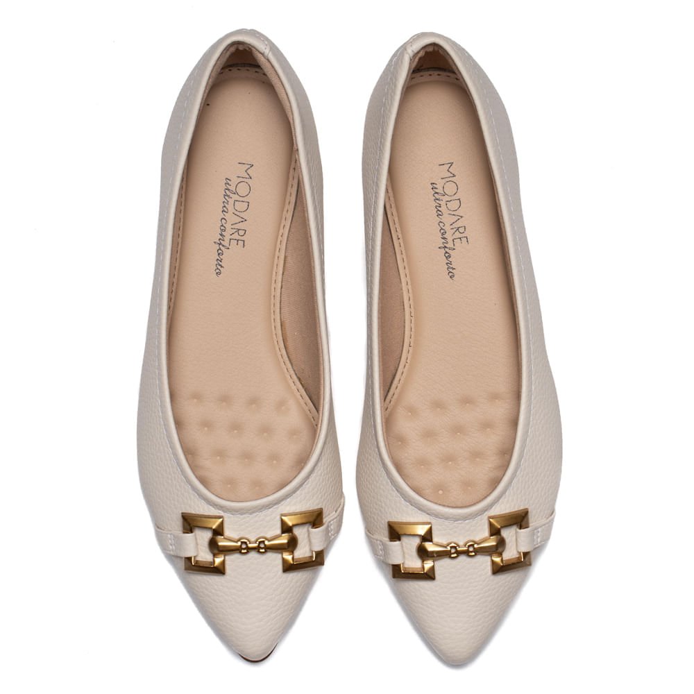 Sapatilha Feminina Modare Napa Floather Off White Branco 4
