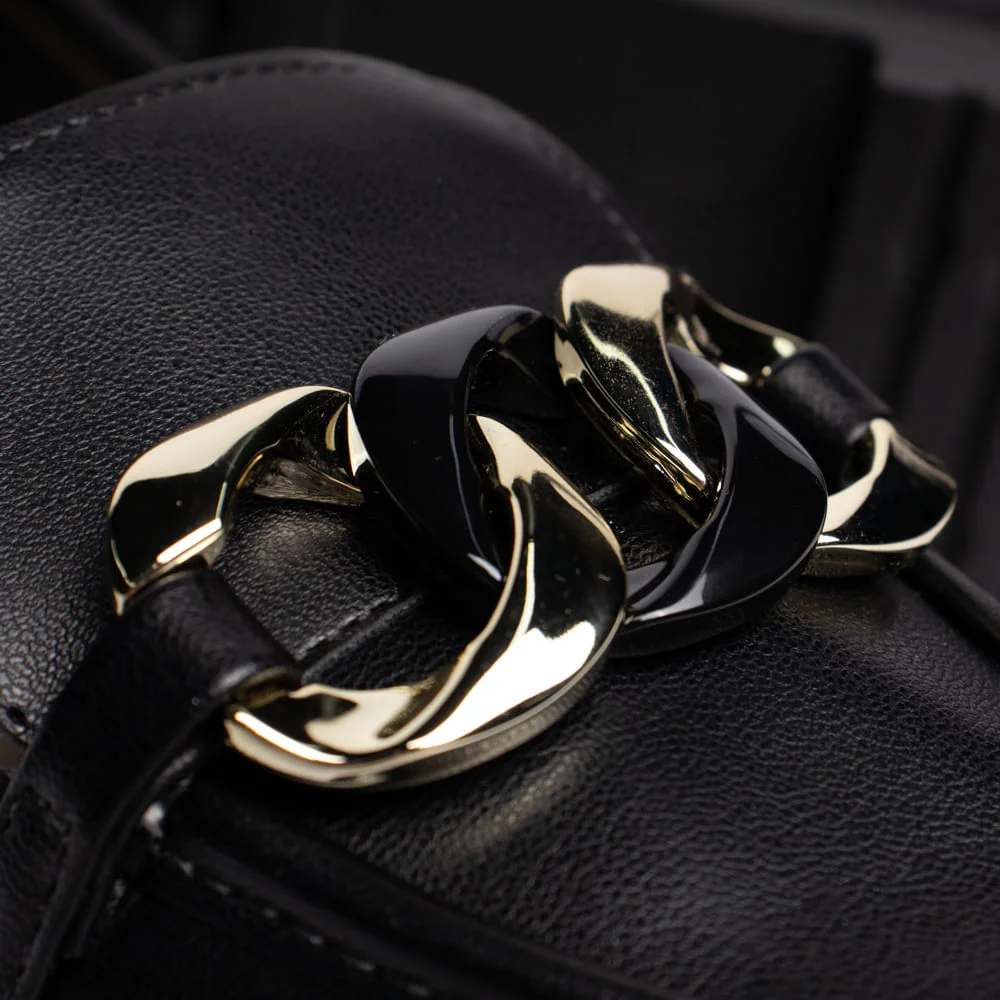 Mocassim Feminino Moleca Loafer Tratorado Napa Preto Preto 5