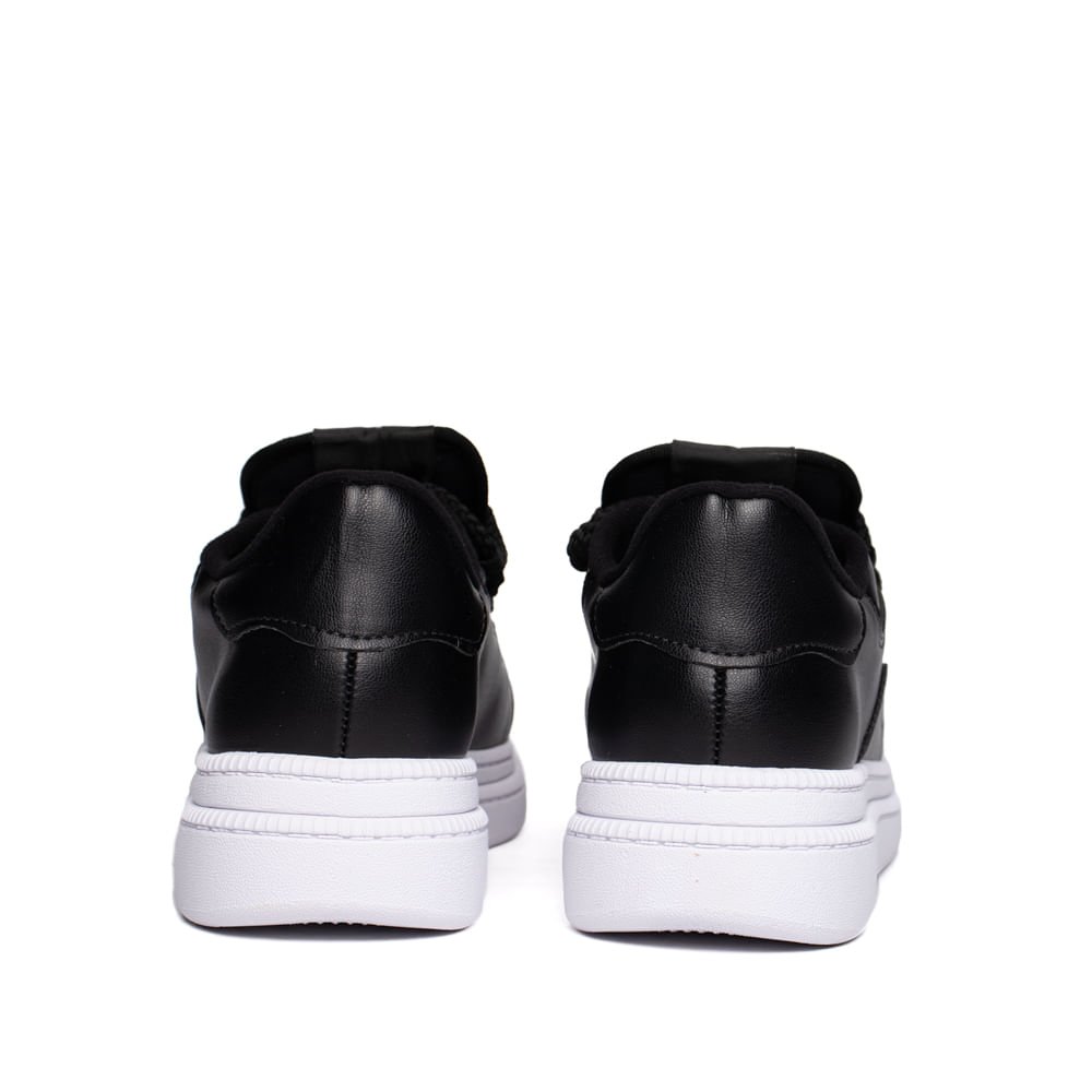 Tênis Feminino Moleca Urbano Napa Turim Preto Preto 3
