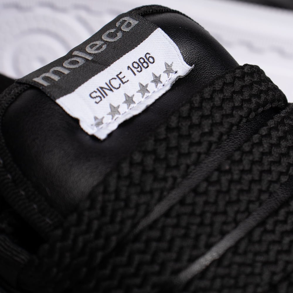 Tênis Feminino Moleca Urbano Napa Turim Preto Preto 5