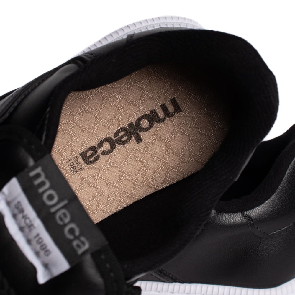 Tênis Feminino Moleca Urbano Napa Turim Preto Preto 6
