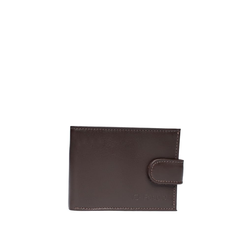 Carteira Masculina Fasolo H016035101 Couro Slim Café