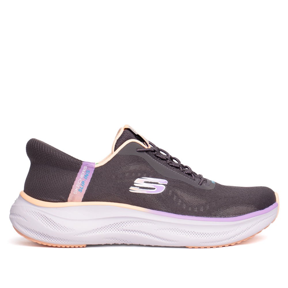 Tênis Feminino Skechers Cloud Air Cooled Petróleo/Roxo