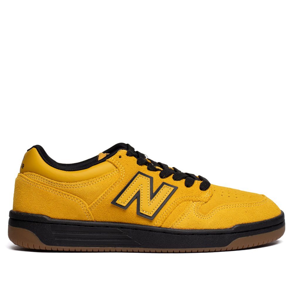 Tênis Masculino New Balance Low 480 Couro Caramelo