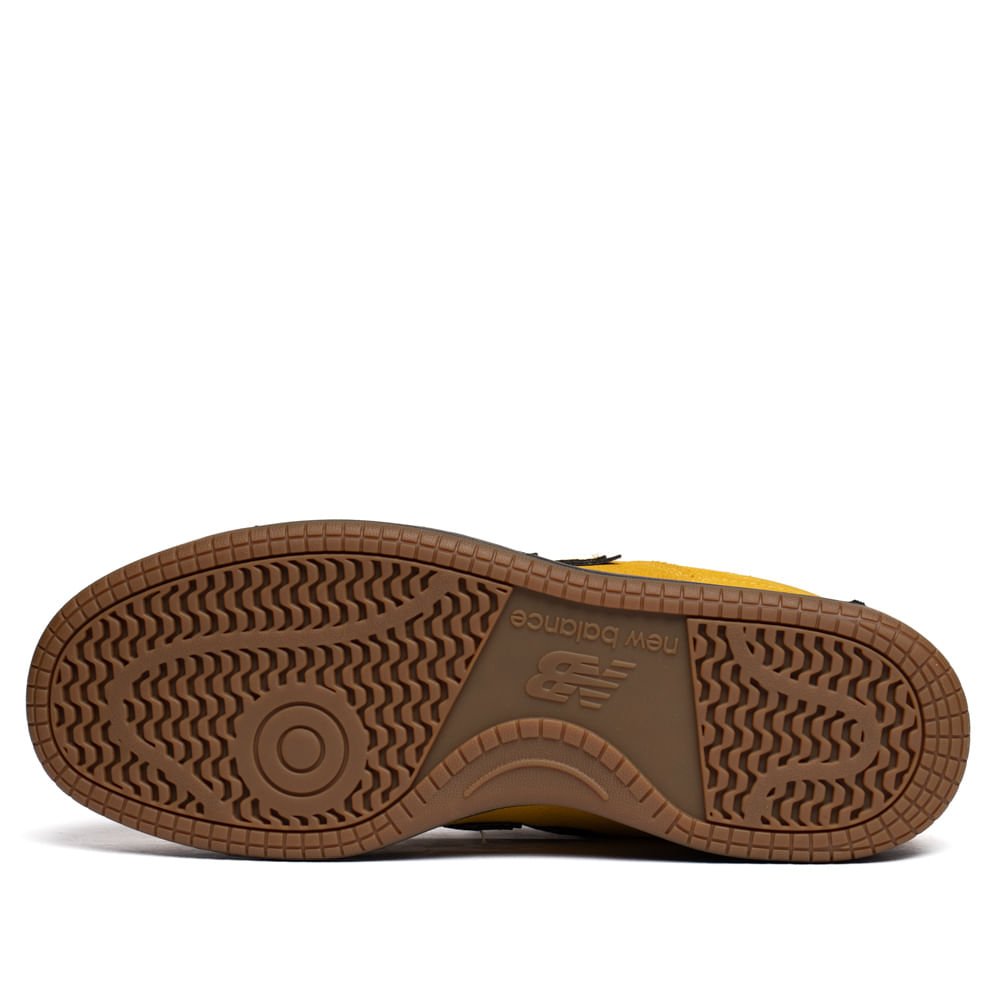 Tênis Masculino New Balance Low 480 Couro Caramelo Amarelo 2