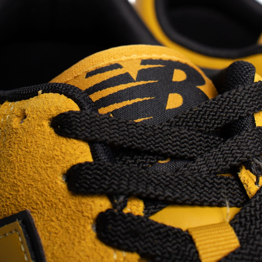 Tênis Masculino New Balance Low 480 Couro Caramelo Amarelo 7