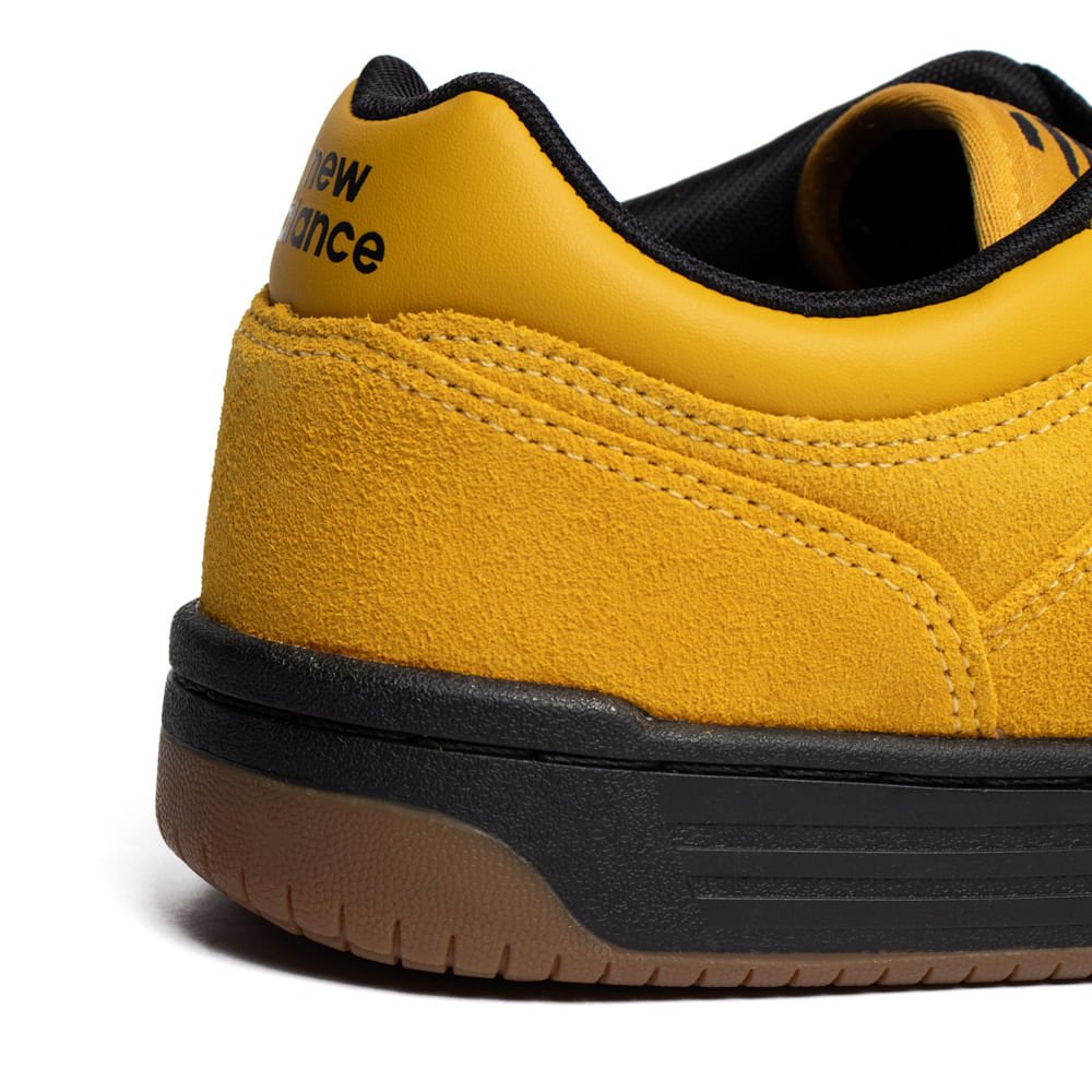 Tênis Masculino New Balance Low 480 Couro Caramelo Amarelo 8