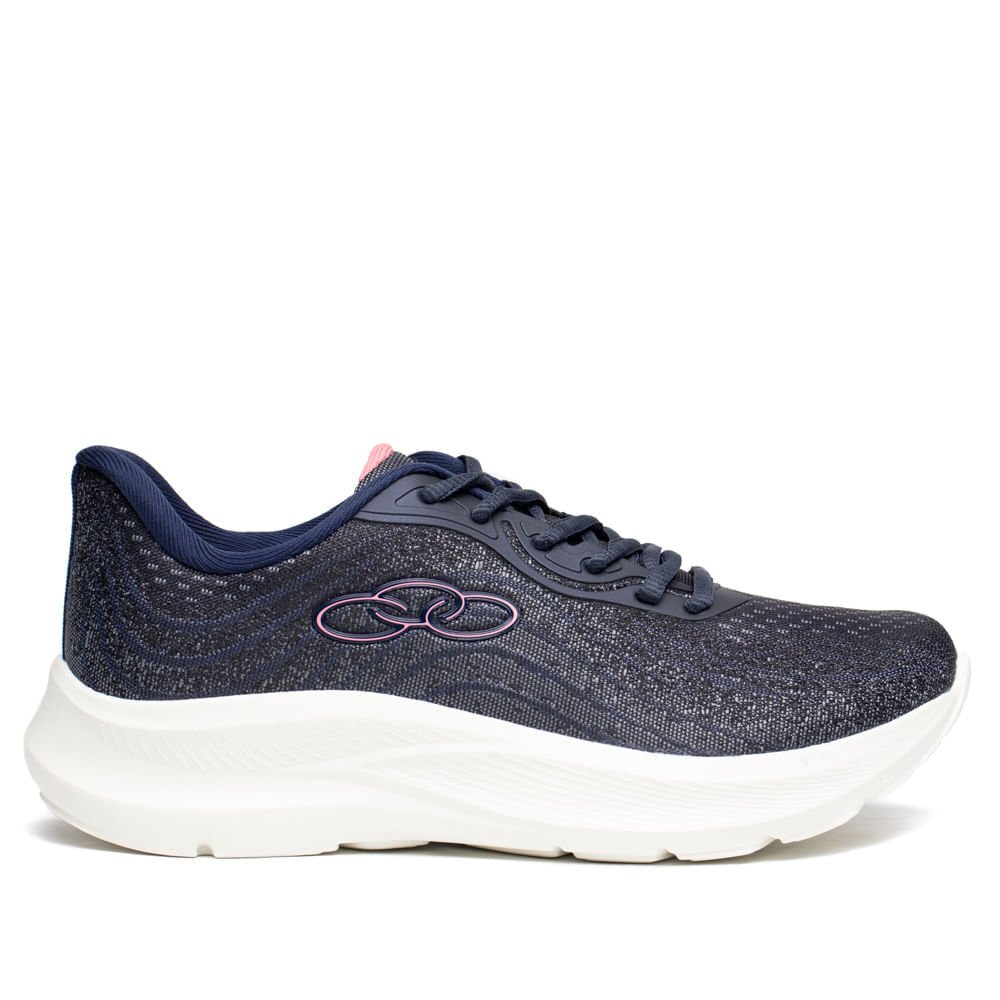 Tênis Feminino Olympikus Venus 3 338 Evasense Marinho/Rosa